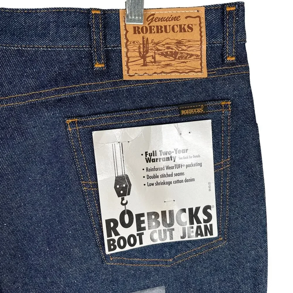 Sears Roebucks Deadstock Jeans Vintage 44 x 30 Boot Cut New
